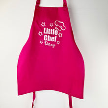 Load image into Gallery viewer, Personalised Little Chef Children&#39;s Apron, Kids Baking/Cooking Apron - Little Secrets Clothing
