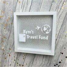 Load image into Gallery viewer, Personalised Travel Fund Money Box Frame
