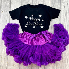 Load image into Gallery viewer, Girls Happy New Year Boutique Skirt &amp; Top Set - Little Secrets Clothing
