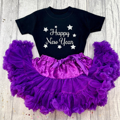 Girls Happy New Year Boutique Skirt & Top Set - Little Secrets Clothing