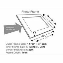 Load image into Gallery viewer, Photo Frame Size Guide
