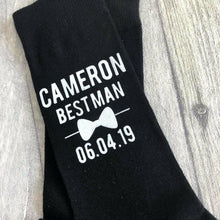 Load image into Gallery viewer, Wedding Socks Personalised Groom / Best Man Socks
