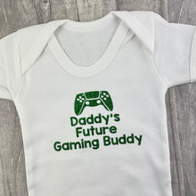 Load image into Gallery viewer, Daddy&#39;s Future Gaming Buddy Newborn Baby Short Sleeve Romper Vest - Little Secrets Clothing
