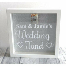 Load image into Gallery viewer, Personalised &#39;Wedding Fund&#39; Engagement Money Box Gift
