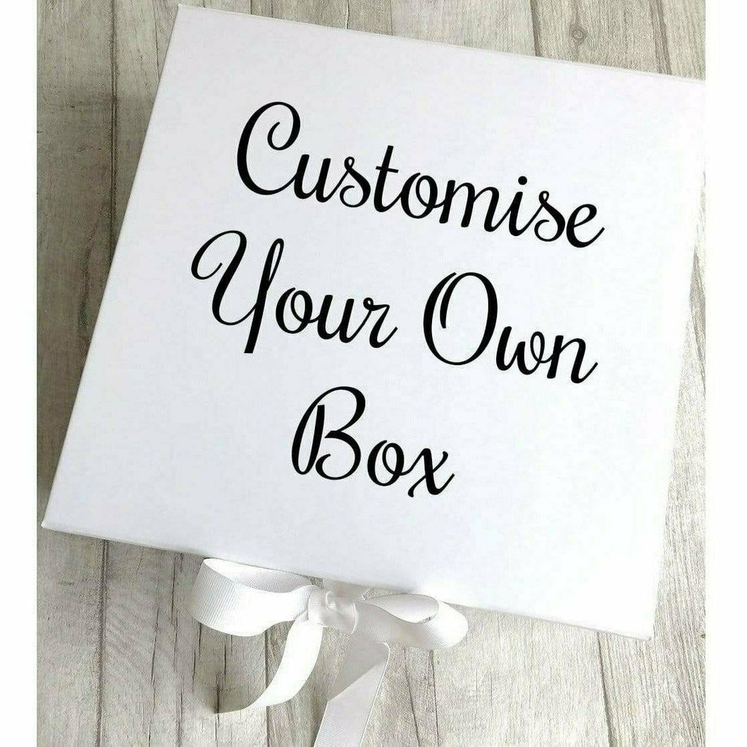 Personalise Your Own White Gift Keepsake Ribbon Box - Little Secrets Clothing
